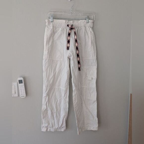 Zadig & Voltaire Plumy Pants Women's white cotton pants with drawstring Size 34 - Picture 4 of 8
